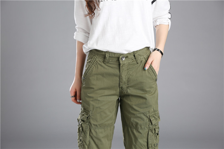 Title 34, Casual Pants Loose Overknee Cropped Pants Multi...