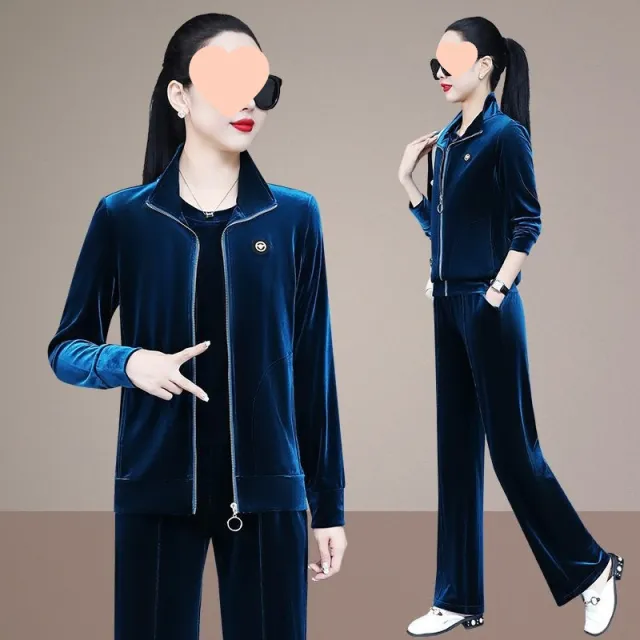 Women's Sportswear Set Fashionable Relaxed Fit Haze Blue - Shop at LoveMi