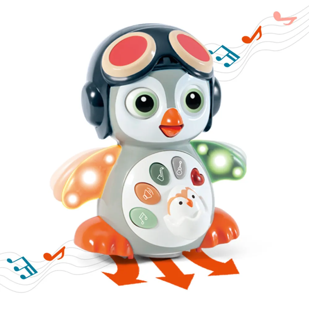 Electric Universal Light Music Swing Dancing Penguin Toys – image 2