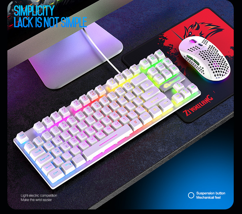 Title 24, T2 Illuminant Gaming-Set Tastatur, Maus, PC Hos...