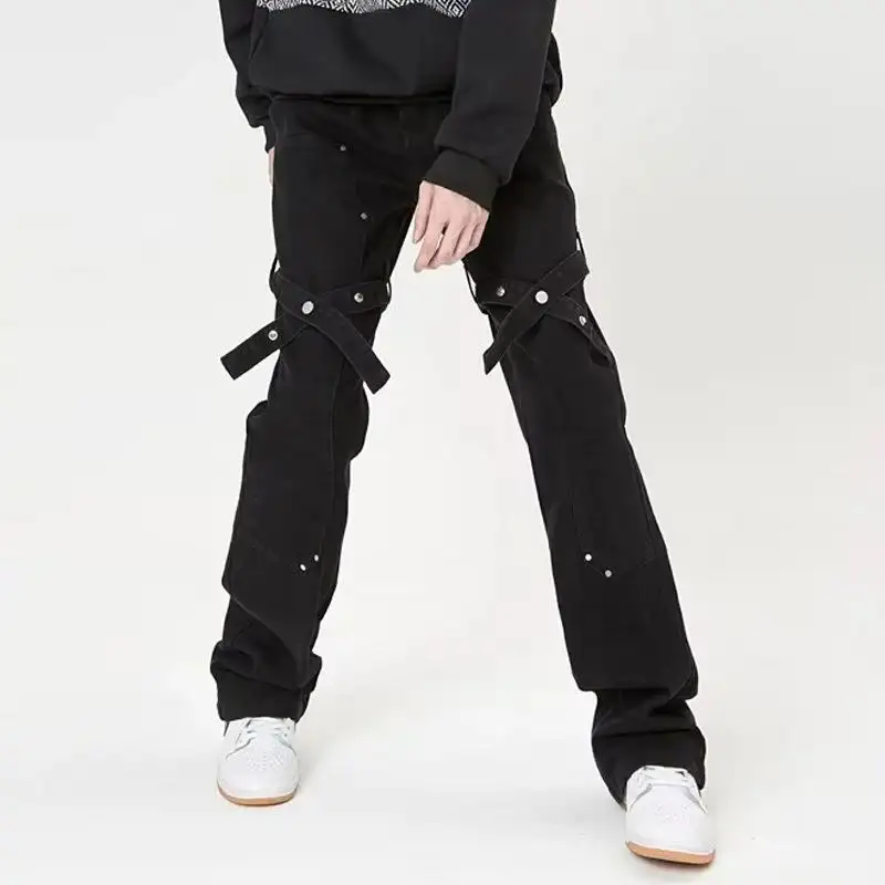 Functional Vibe High-grade Pants Men's American High Street Jeans