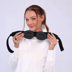 Long Eyelashes Without Pressure Bluetooth Sleeping Eye Mask - Grey Outline Bluetooth - View 1