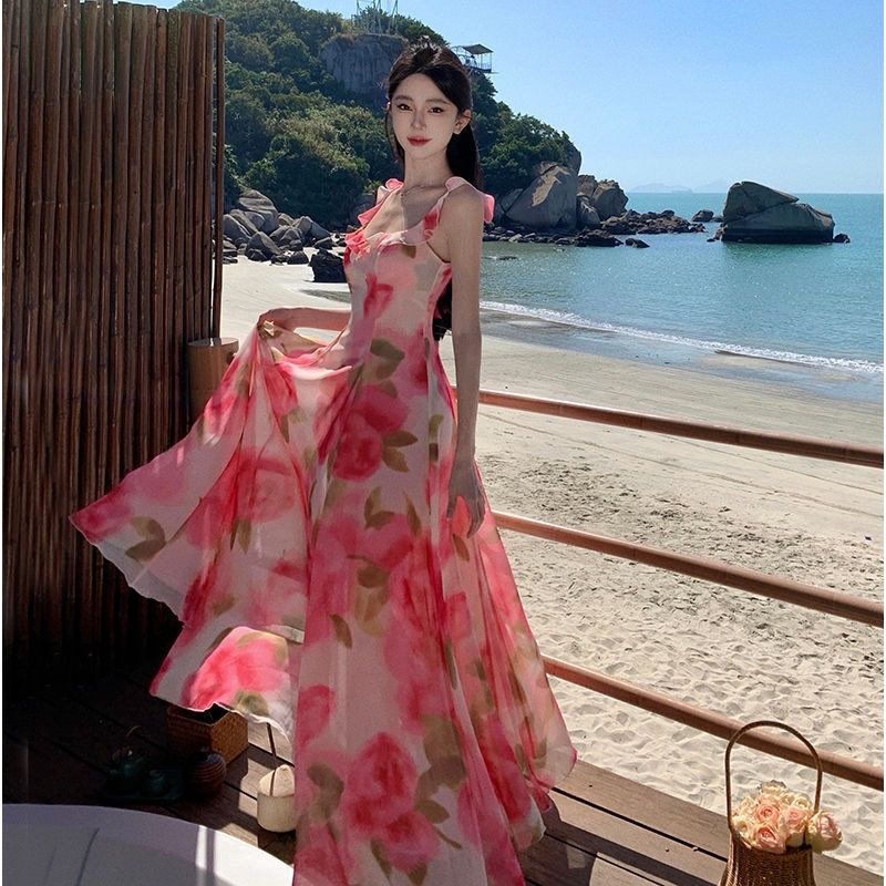 High grade Seaside Vacation Chiffon Dress Color - Shop at LoveMi