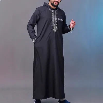 New Men's Loose Hooded Robe