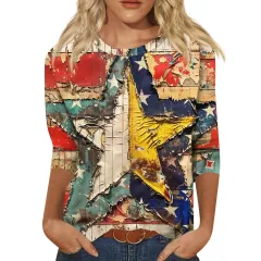 Long Sleeve Round Neck Slim Summer Tie-dyed Printed Clothing - 3W5Zf8K-Xs - View 1