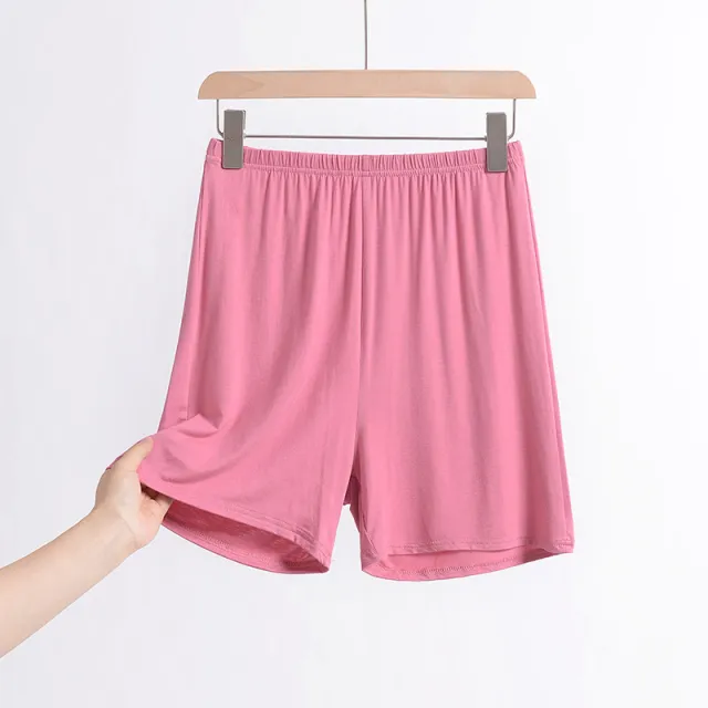 Ms Mode's Lightweight Loose fitting Summer Shorts Raspberry Red - Shop at LoveMi