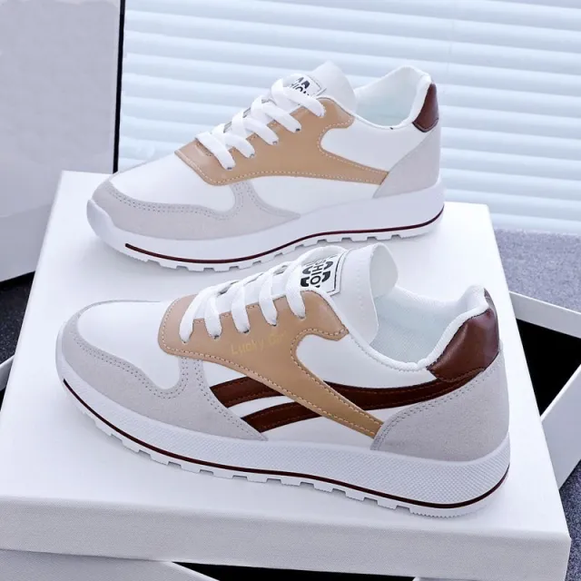 Student Running Sports White Daddy Shoes Women White - Shop at LoveMi