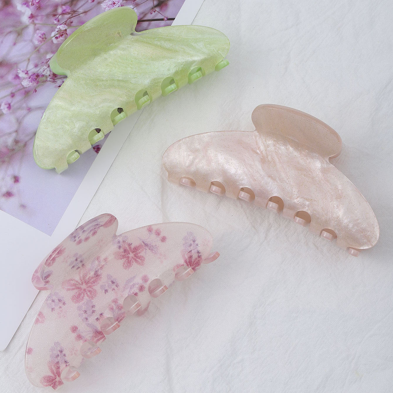 Starry Sky Multi-color Acrylic Hair Clip