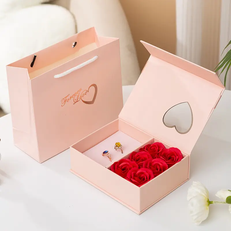 Roses Love Jewelry Box Valentine's Day Necklace