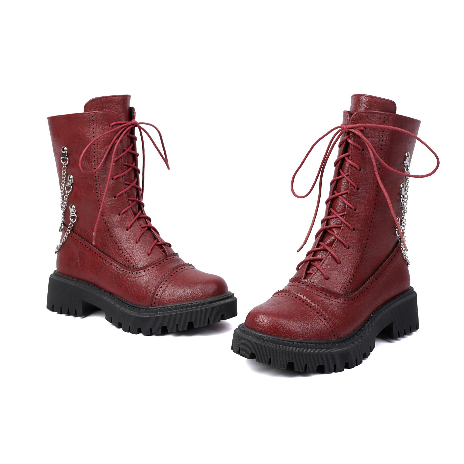 Women’s Chunky Heel Mid-Calf Dr. Style Boots