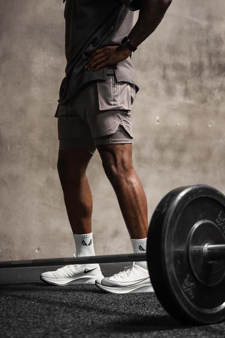 Summer Basketball Sport Running Training Breathable Double-layer Shorts