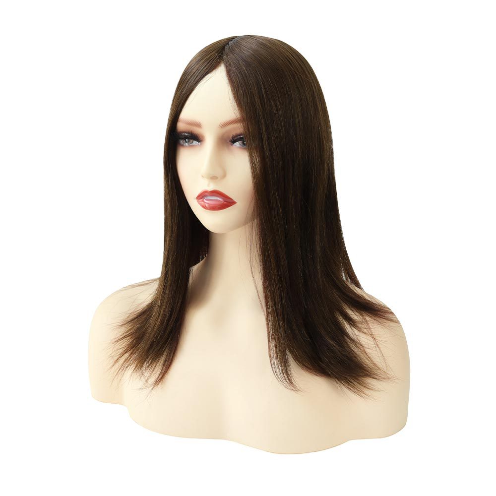 Real Human Hair Full Headpiece For Women