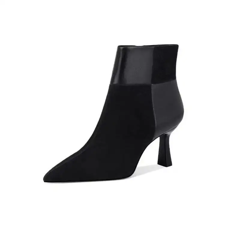 Slimming Brown Stiletto Ankle Boots