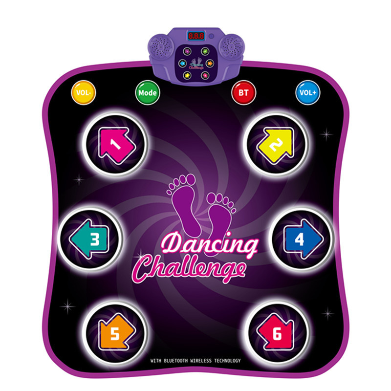 Kids Electric Dancing Mat With Lights Bluetooth Music Mat