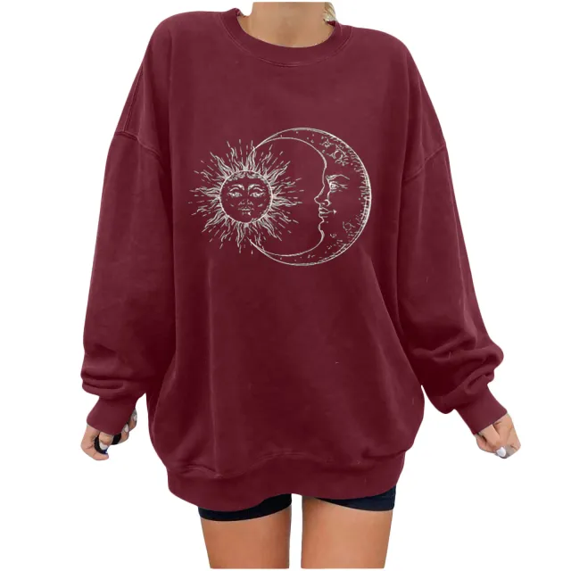 Digital Printing Urban Style Pulled Velvet Shirt Red - Shop at LoveMi