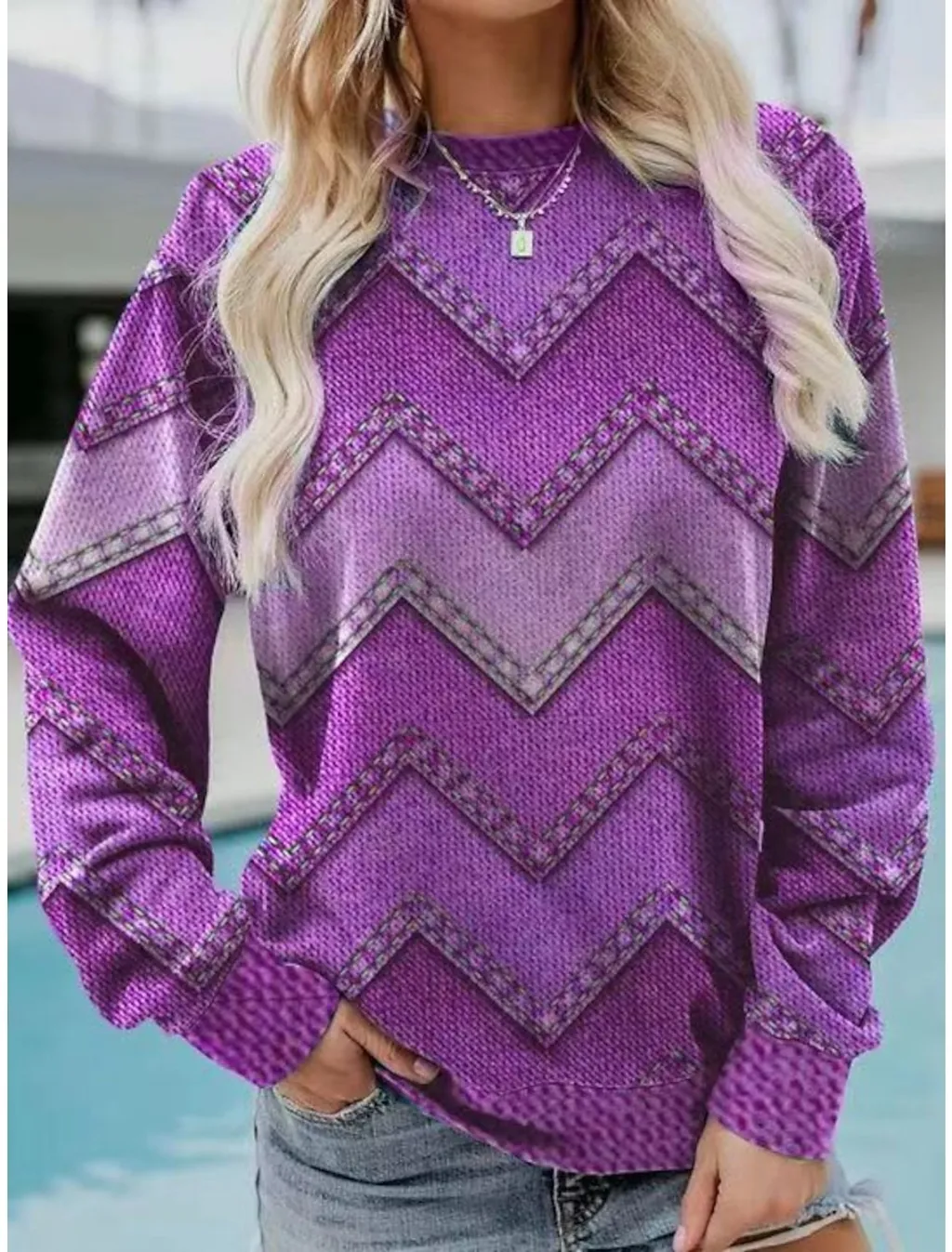 Retro Street Casual Round Neck Long Sleeve Sweater - 3V5Yygx-Xxxxl