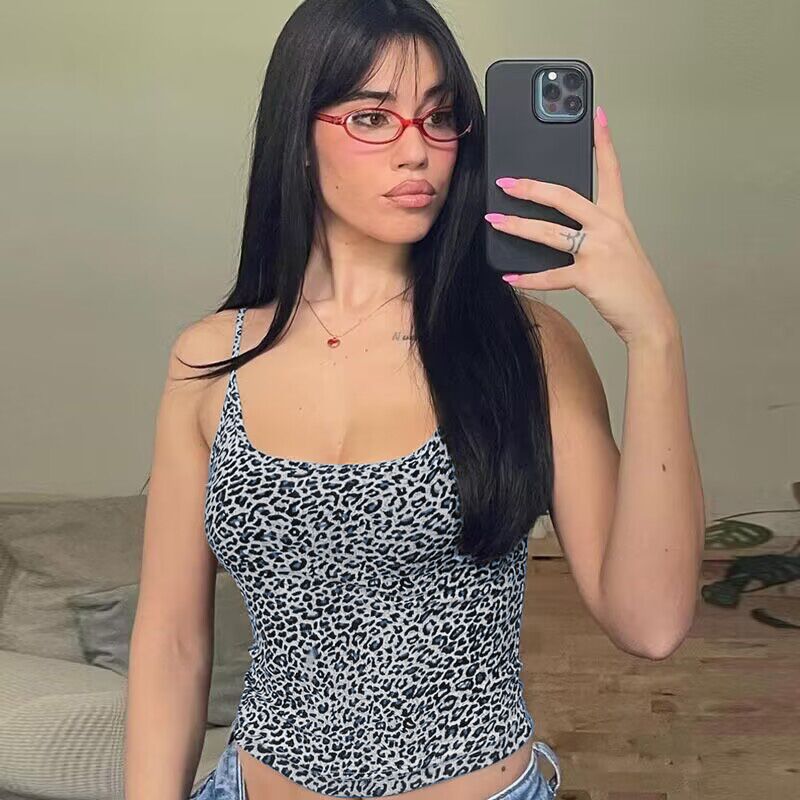 Fashion Printed Sexy Crop-top Spaghetti-strap Tube Top