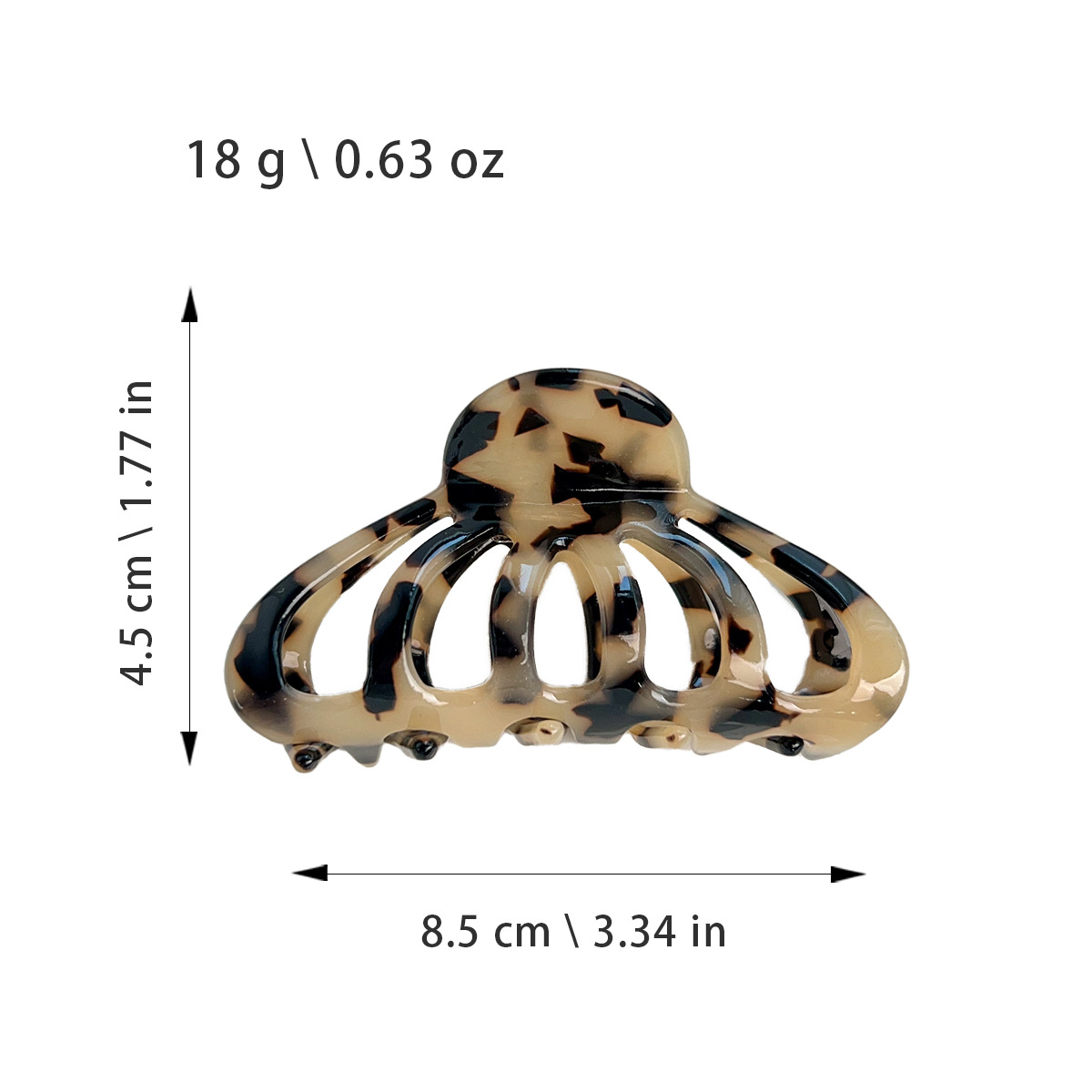 New Korean-style Acetate Lantern Hair Clip, Pumpkin-shaped Claw Clip — foto 8