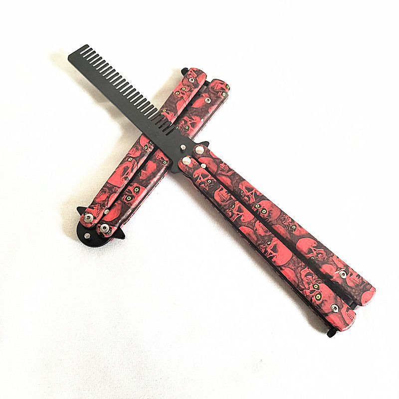 Title 3, 3D Skull Butterfly Knife Exercise Tool