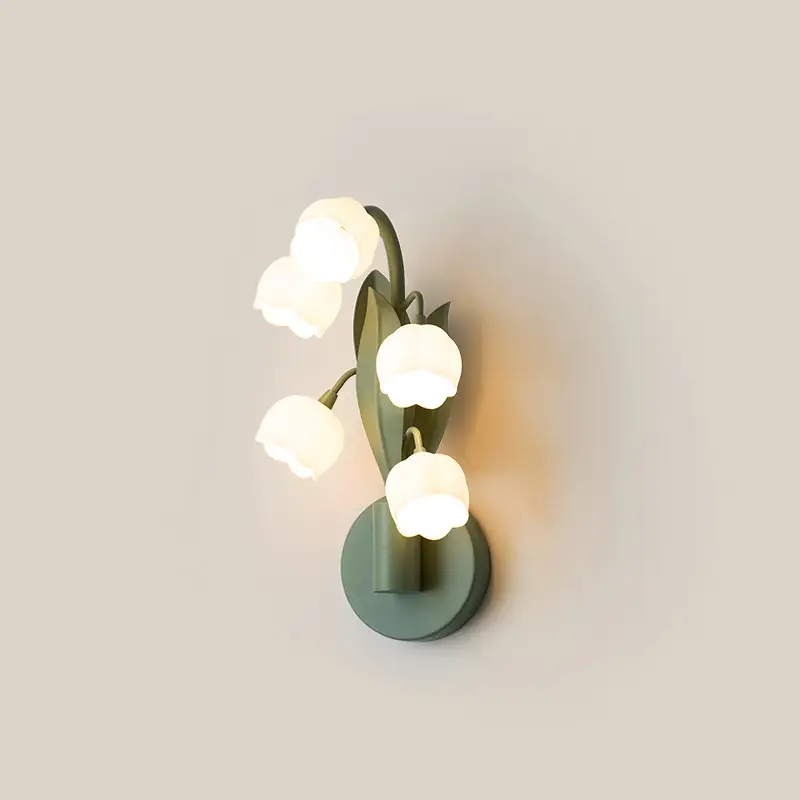 French Pastoral Wall Lamp Bedroom Bedside Lamp Modern Minimalist