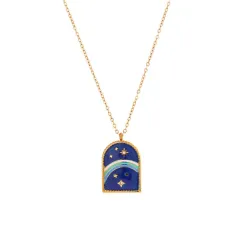 Women's Titanium Steel High Colour Retention Necklace - Stars - View 1