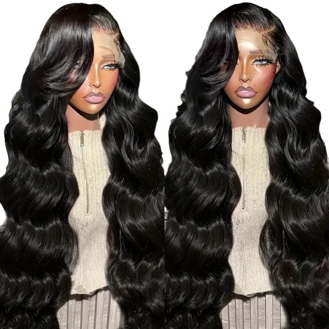 Fashion Front Lace Partial Big Wave Curly Hair Black - Shop at LoveMi