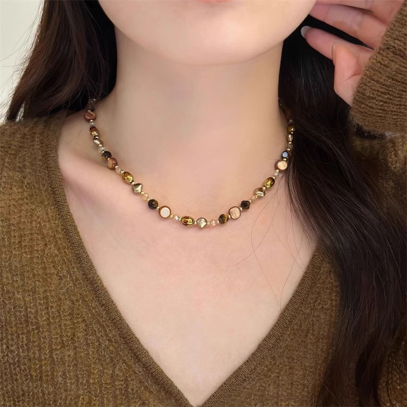 Unique Maillard-style Tigers Eye Necklace