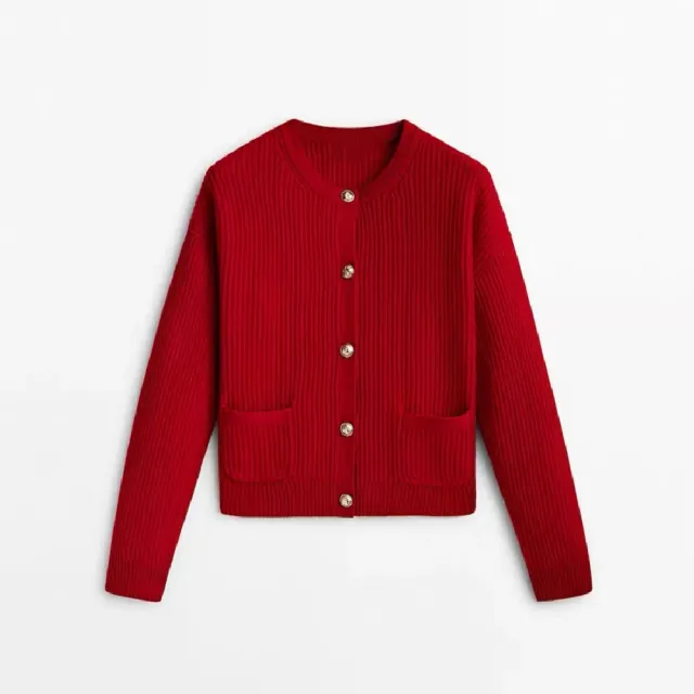 Women's Classic Style Soft Nuo Cardigan Short Coat Red - Shop at LoveMi