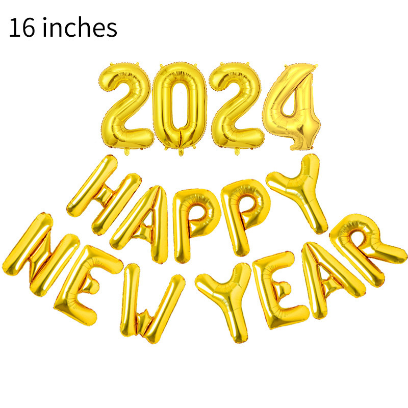 16 Inch Gold HAPPY NEW YEAR