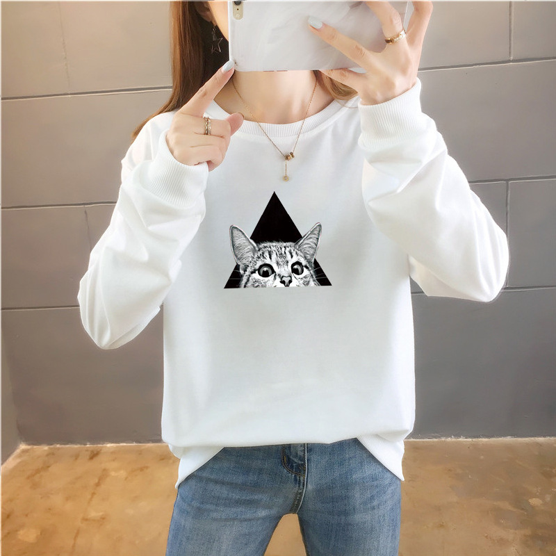 Cartoon Round Neck Top Trendy Plus Size Women's Clothing