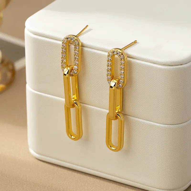Female Personality Exaggerated Metal Bracelet Earrings