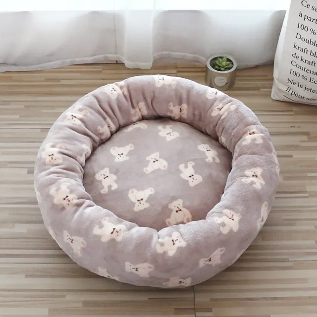 Warm Dog And Cat Universal Deep Sleep Pet Bed Deep Sleep Mocha Bear - Shop at LoveMi