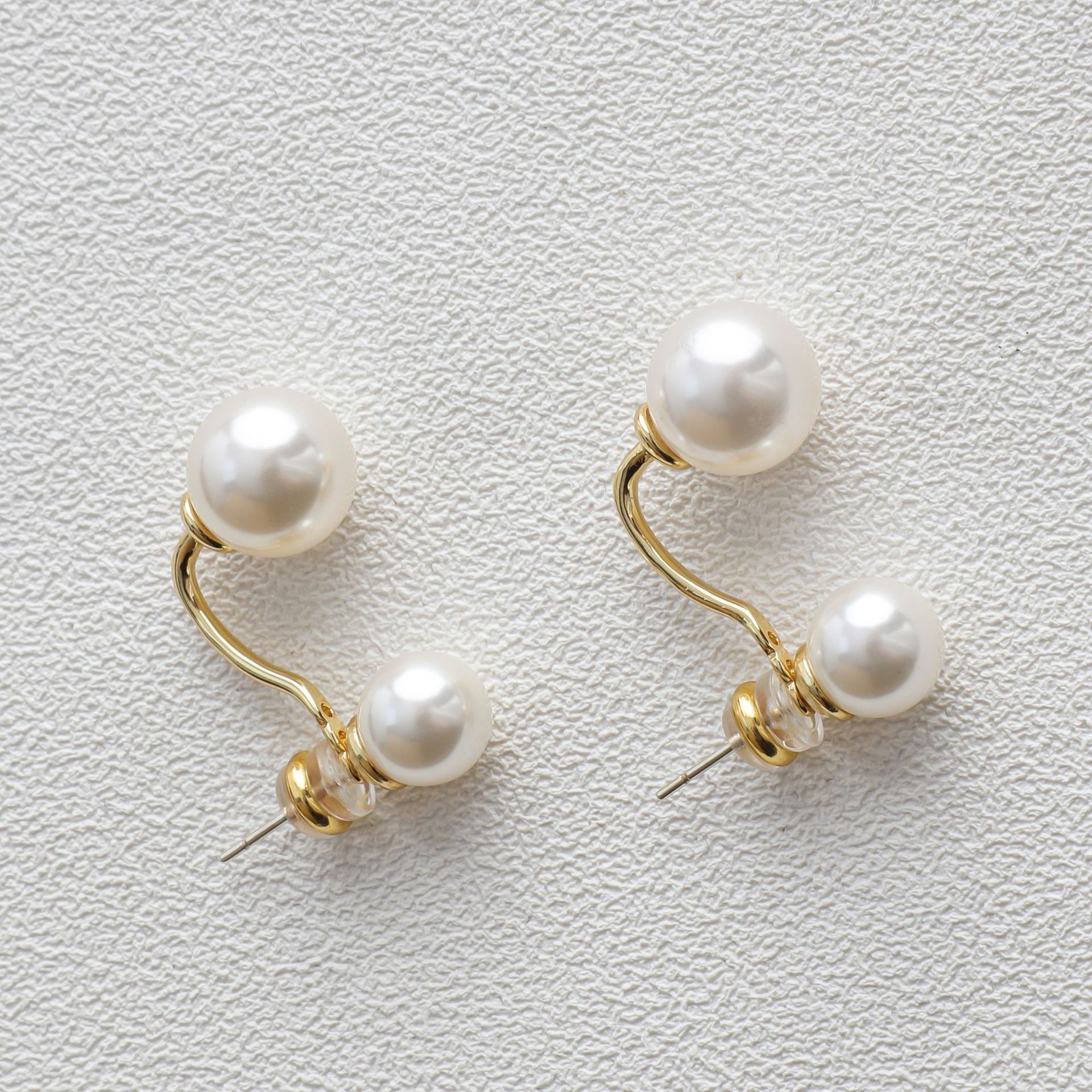 Sterling Silver Pearl Earrings Female Simple Graceful Senior