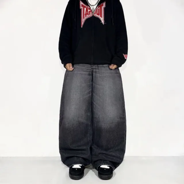 Retro Loose Men's And Women's Casual Trousers Black - Shop at LoveMi