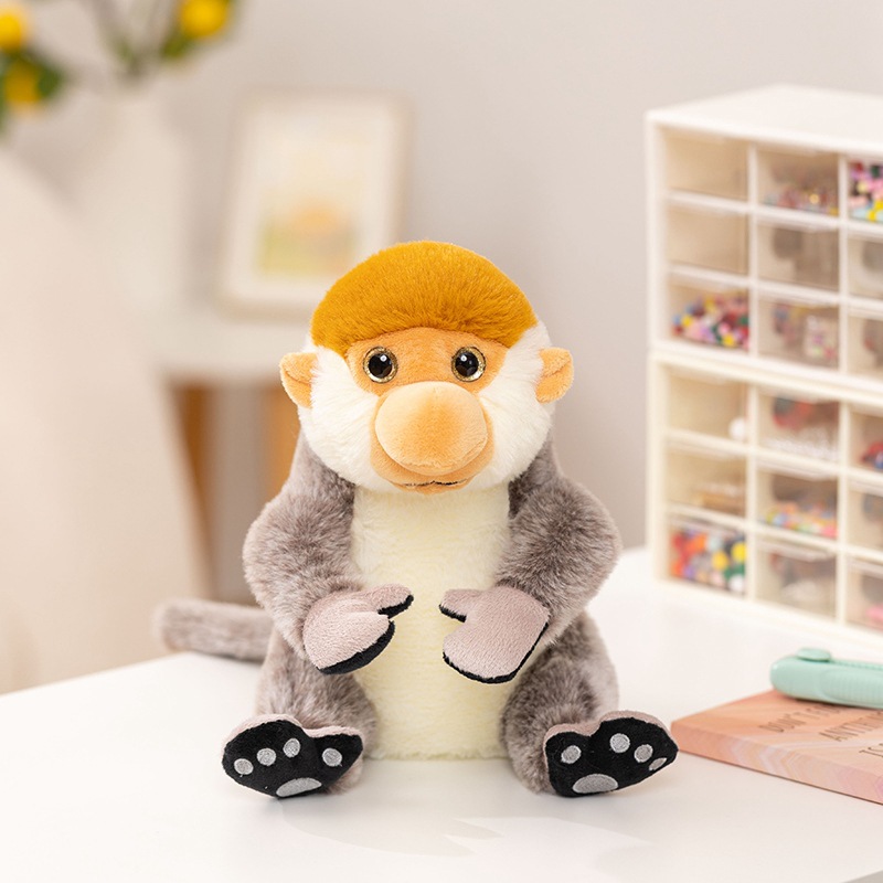 Cross-border Simulation Proboscis Monkey Plush Toy 3