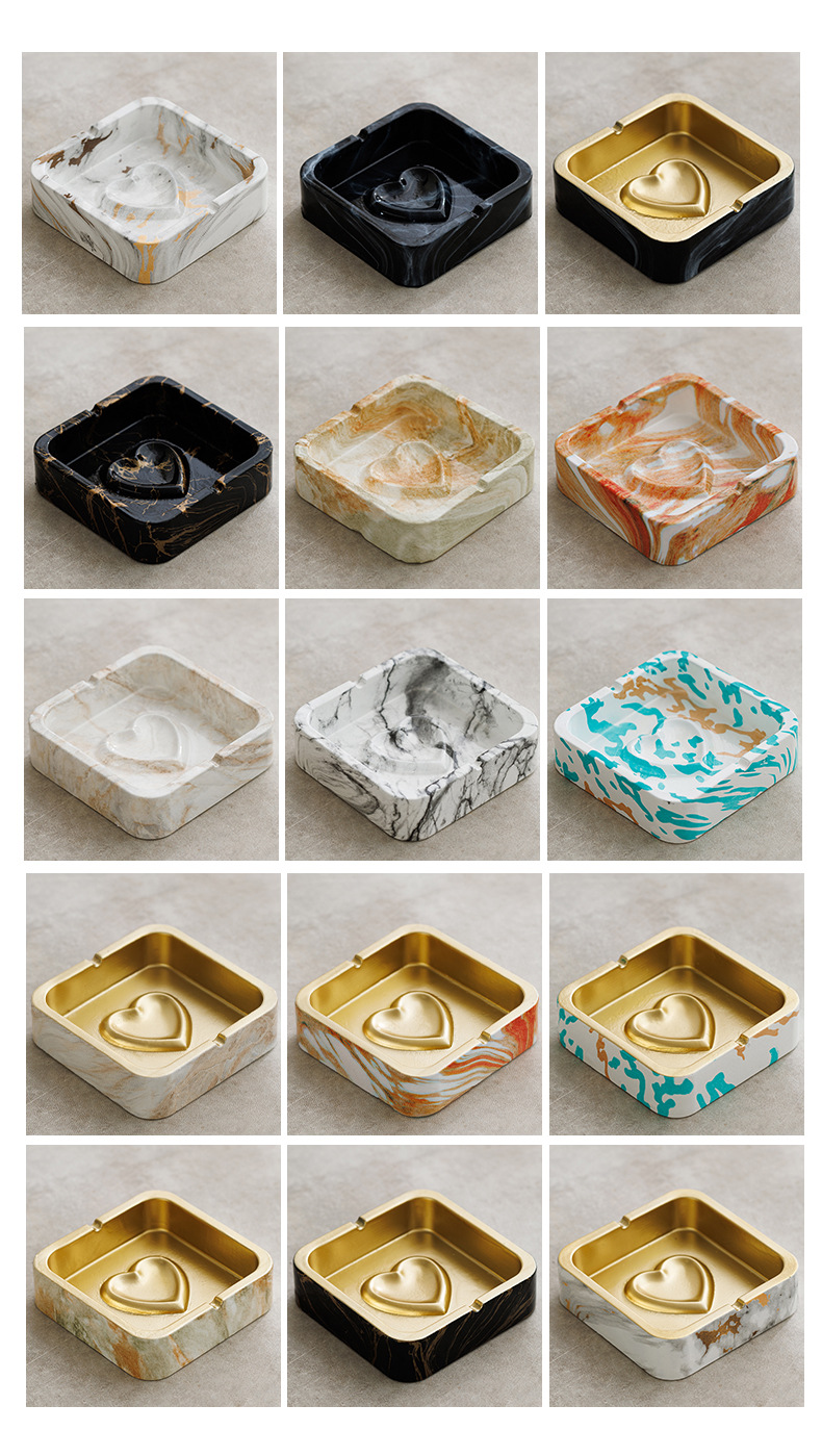 Title 10, Creative Anti-dust Square Ashtray