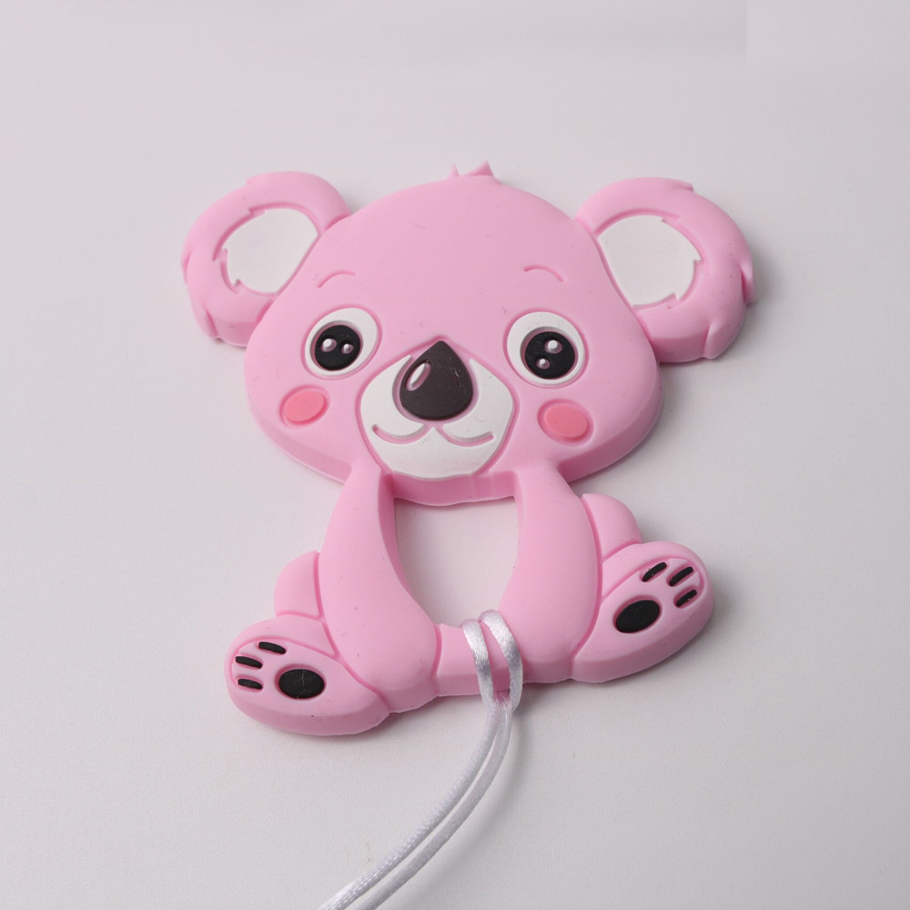 Title 8, Conjunto mordedor de silicone koala com corrent...