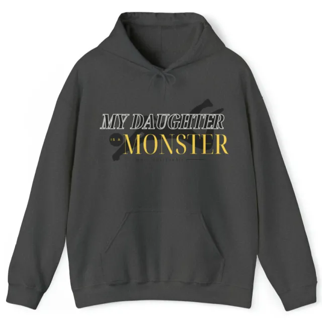 My Daughter Is A Strange Creature Hooded Sweatshirt Dark Grey - Shop at LoveMi