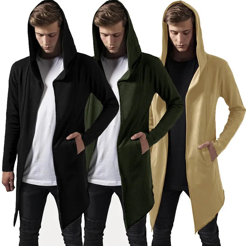 Mid-length Sweater Cardigan Zipper Coat