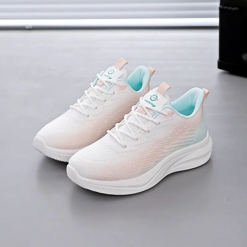 Women's Breathable Flyknit Running Sports Casual Shoes