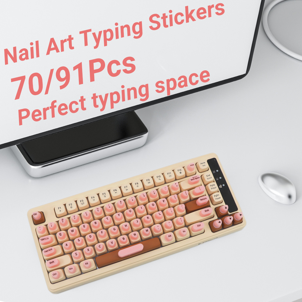 91 Button For Desktop And Notebook Computer Silicone Keyboard Stickers - Image 8