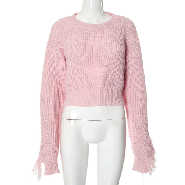 Women's Woolen Elegant Tassel Decoration Light Pink - Shop at LoveMi