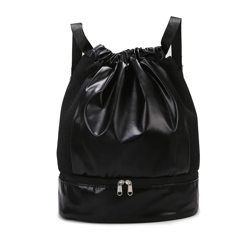 Fitness Dry Wet Separation Swimming Storage Bag - Black