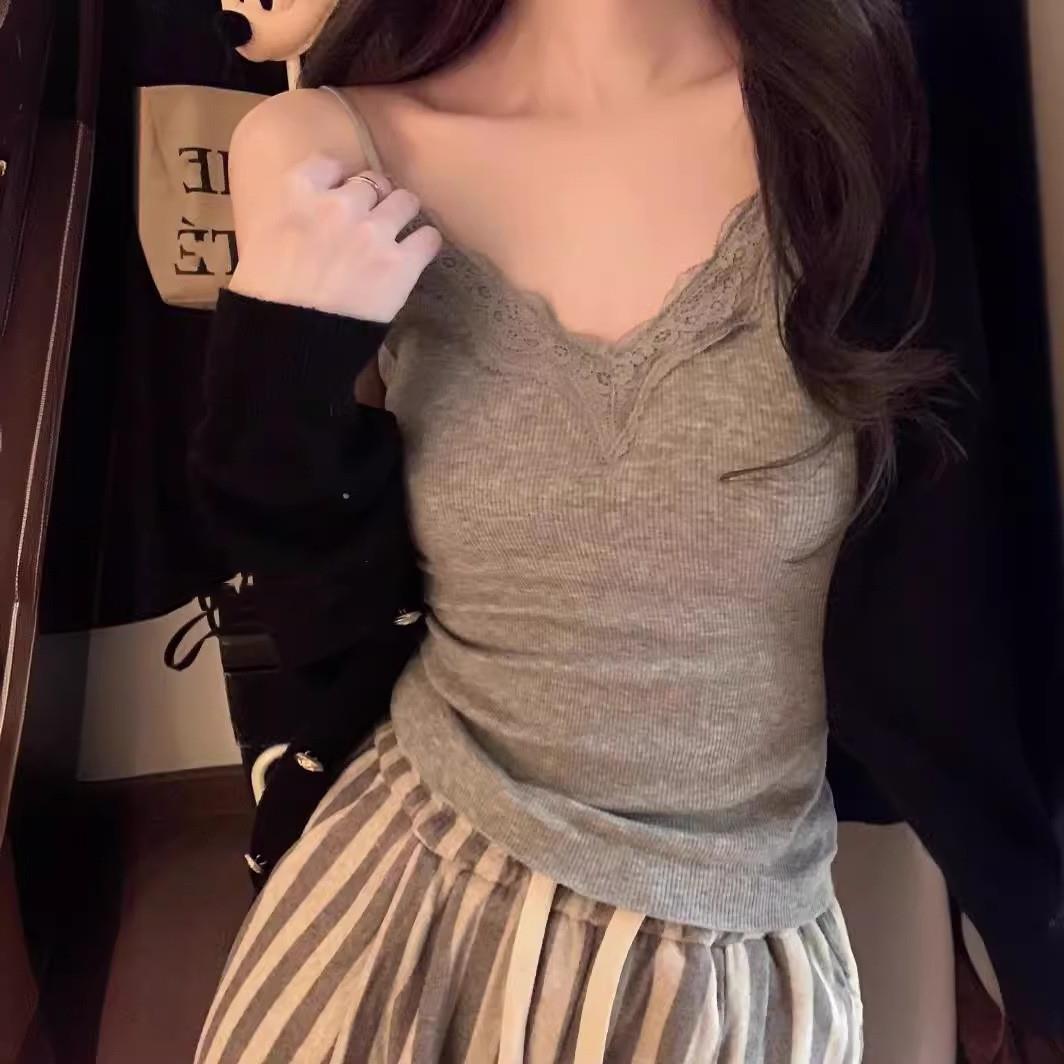 Underwear Padded Slim-fit Crop-top