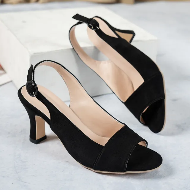 Spring And Summer New Pointed Toe Stiletto High Heel Shoes Black - Shop at LoveMi