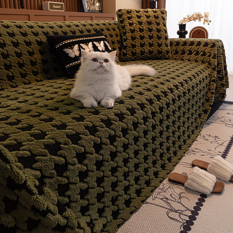 Light-luxuryHigh-end Winter Plush Sofa Cover
