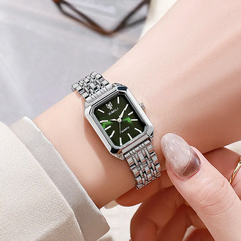 Sleek Versatile Square Womens Quartz Watch