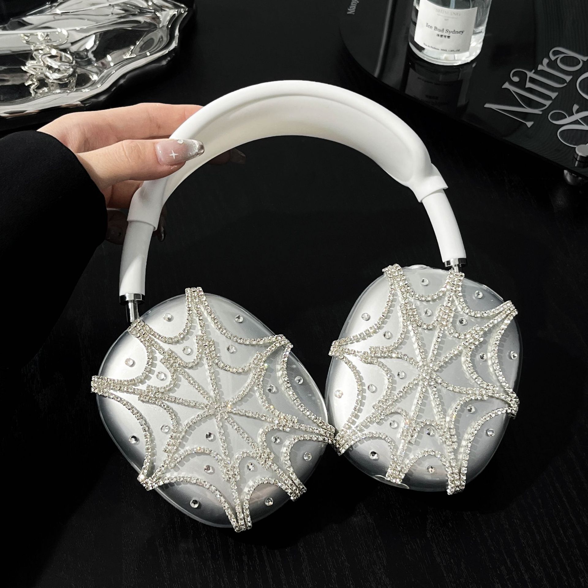 Title 11, Headset Protective Cover Diamond Studded By Han...