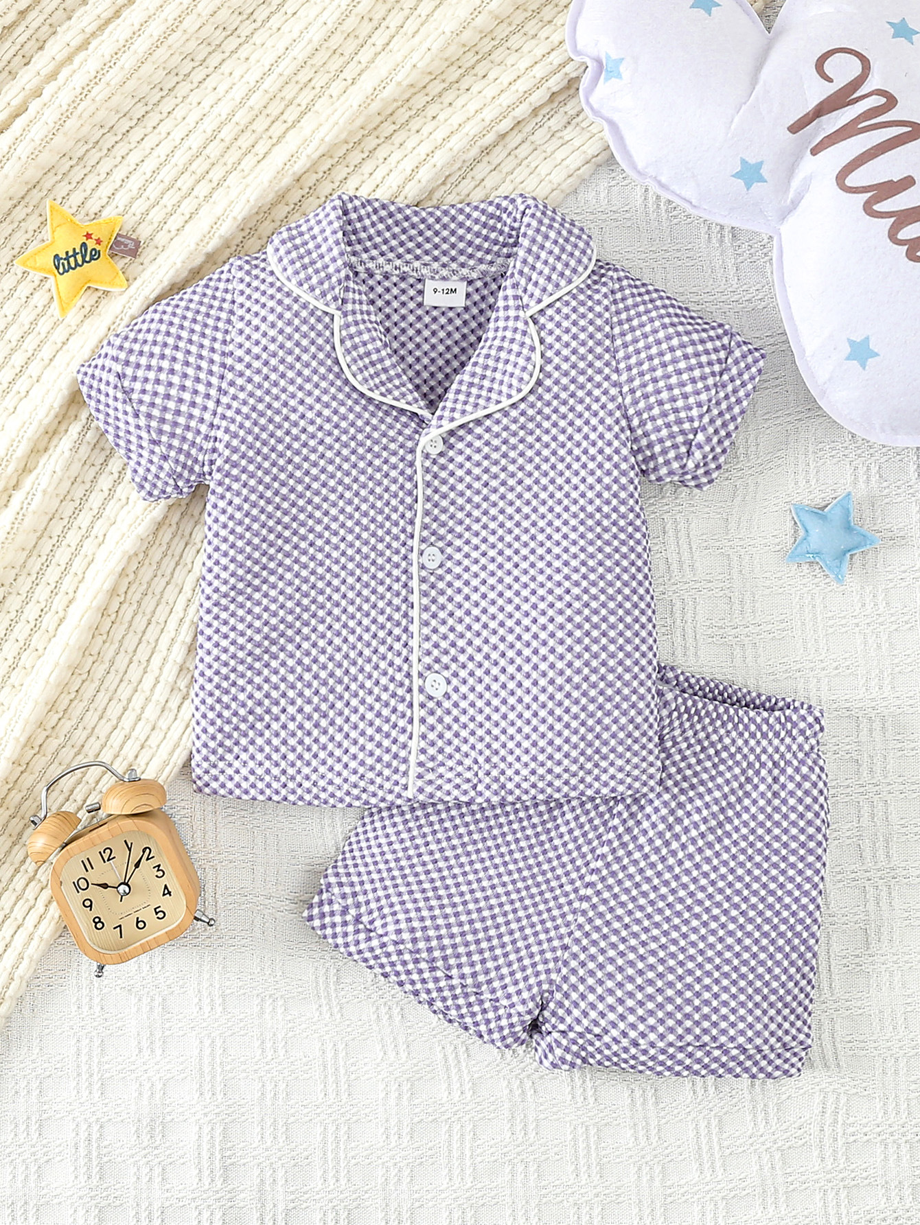 Summer Children's Pajamas Shorts Cardigan Suit