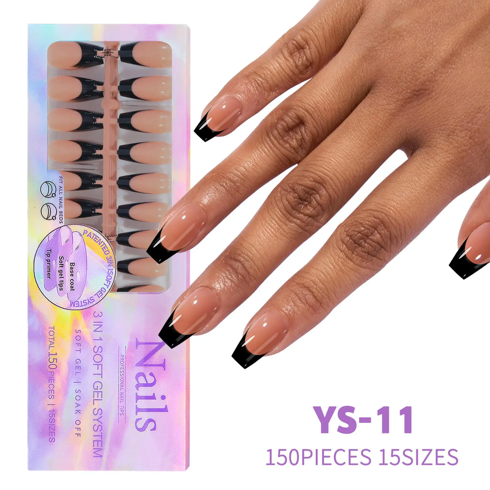 Nail Coffee Black New Seamless Wear Nail Removable Nail Beauty Nail Patch